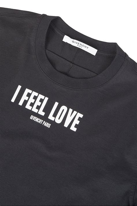 givenchy paris i feel love t shirt|Givenchy t shirt size chart.